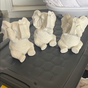 Hobby Lobby Cream Elephant Figurines